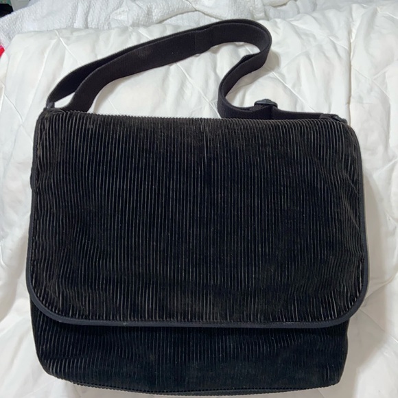 kate spade Handbags - Kate Spade Messenger Laptop Bag Vintage Corduroy black